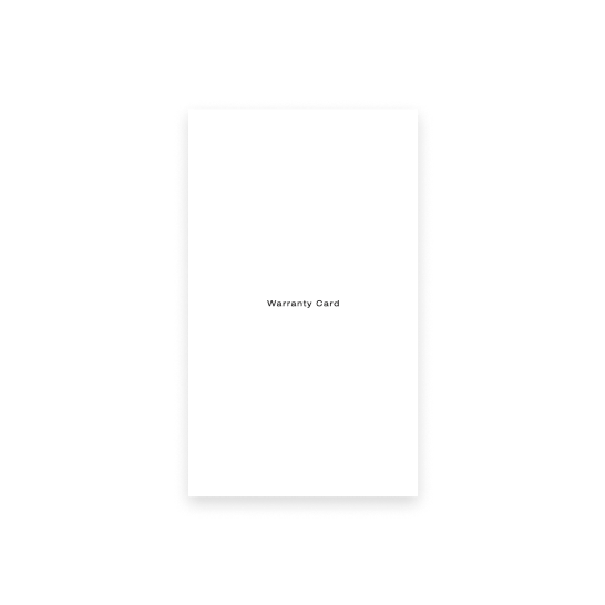 Warranty Card