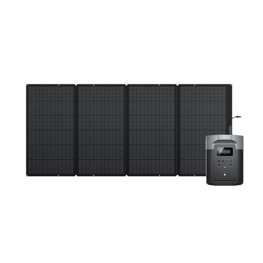 EcoFlow DELTA 2 Max Portable Power Station (Refurbished) DELTA 2 Max + 400W Solar Panel (Refurbished) (Member-only)