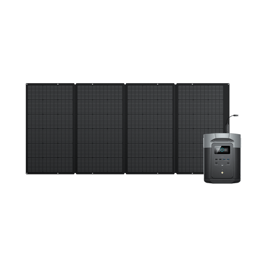 EcoFlow DELTA 2 Max Portable Power Station (Refurbished) DELTA 2 Max + 400W Solar Panel (Refurbished) (Member-only)