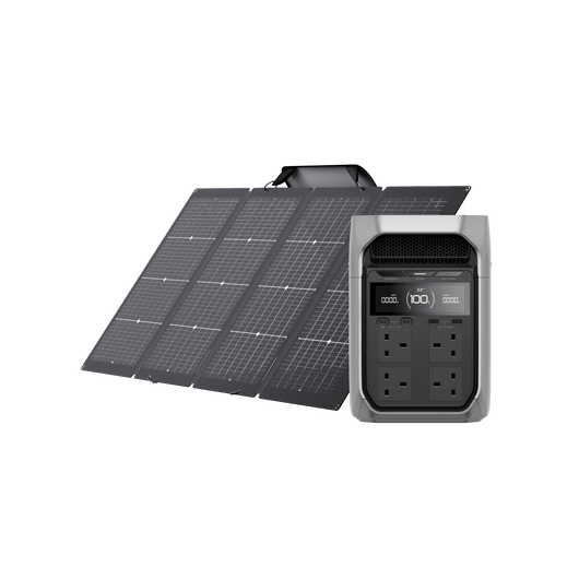 EcoFlow DELTA 3 Series Portable Power Station DELTA 3 Plus + Free RAPID Magnetic Power Bank 5000mAh / 220W Portable Solar Panel