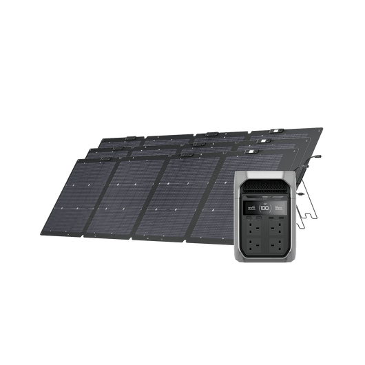 EcoFlow DELTA 3 Series Solar Generator (PV220W) DELTA 3 Plus / 3*220W Portable Solar Panel