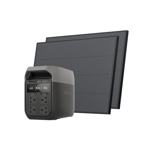 EcoFlow DELTA 3 Series Solar Generator (Rigid PV175W) DELTA 3 + 175W RSP / 2*175W Rigid Solar Panel