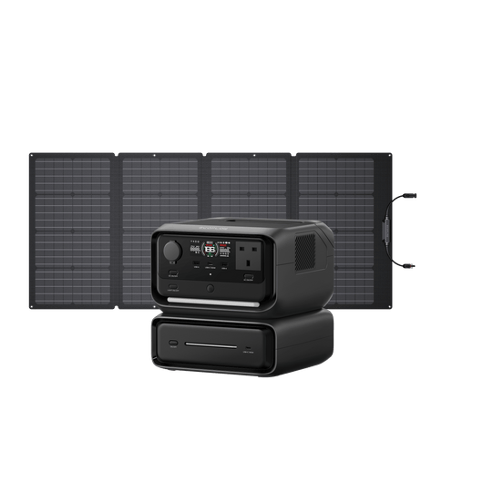 EcoFlow RIVER 3 Plus Solar Generator (PV 60W) RIVER 3 Max / 160W Portable Solar Panel
