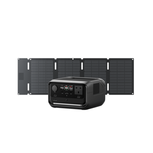 EcoFlow RIVER 3 Plus Solar Generator (PV 60W) RIVER 3 Plus / 45W Portable Solar Panel (Type-C)