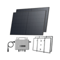 Load image into Gallery viewer, EcoFlow STREAM Balcony Kit Lattice Balcony / (1040Wp) 2 _ 520W Rigid Solar Panel + STREAM Microinverter / Hook Kit: Lattice Balcony