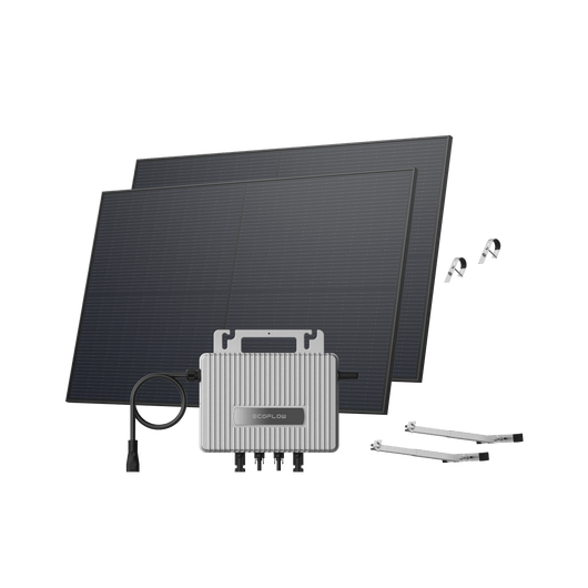 EcoFlow STREAM Balcony Kit Lattice Balcony / (900Wp) 2 _ 450W Rigid Solar Panel + STREAM Microinverter / Bracket: Lattice Balcony