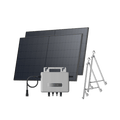 Load image into Gallery viewer, EcoFlow STREAM Balcony Kit Glass Balcony / (1040Wp) 2 _ 520W Rigid Solar Panel + STREAM Microinverter / Bracket: Semi-enclosed Balcony
