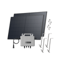 Load image into Gallery viewer, EcoFlow STREAM Garden/Ground Kit (1040Wp) 2 _ 520W Rigid Solar Panel + STREAM Microinverter / Bracket: Adjustable Solar Support