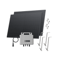 Load image into Gallery viewer, EcoFlow STREAM Garden/Ground Kit (800Wp) 2 _ 400W Rigid Solar Panel + STREAM Microinverter / Bracket: Adjustable Solar Support