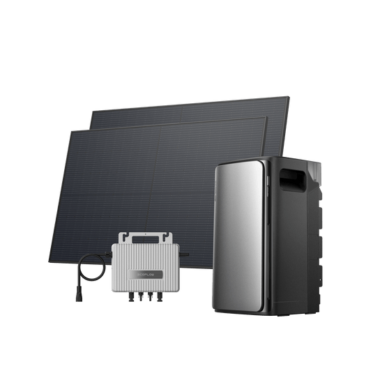 EcoFlow STREAM Microinverter STREAM Microinverter + 2 × 450W Rigid Solar Panel + STREAM AC Pro