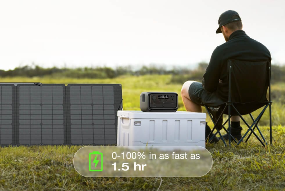 4 charging options, safely charge 0-100% in 1 hr