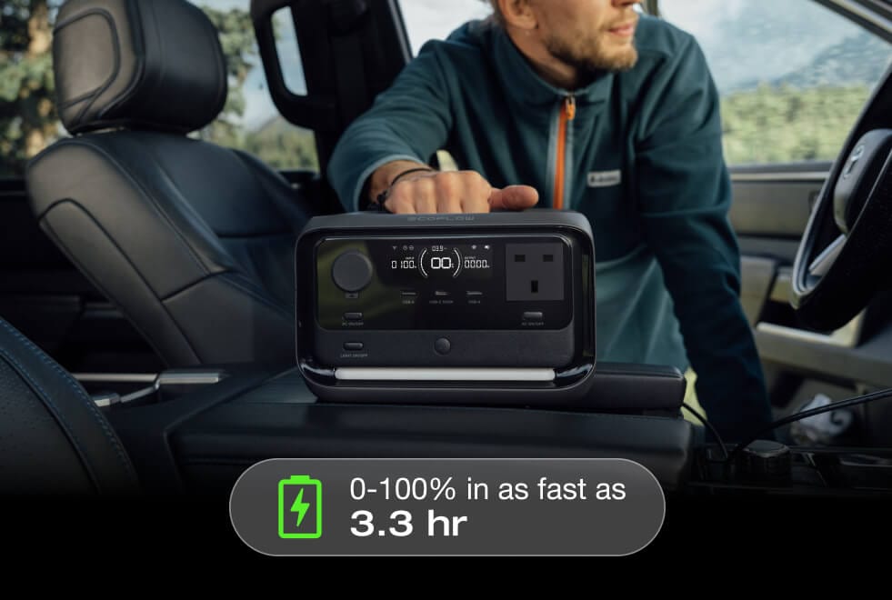 4 charging options, safely charge 0-100% in 1 hr