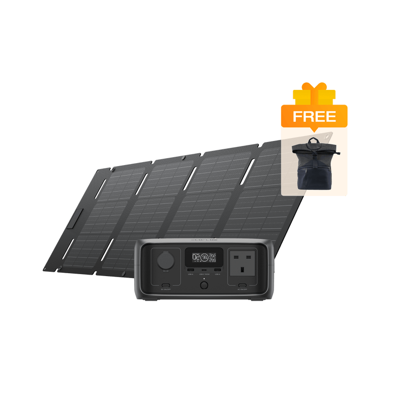 Load image into Gallery viewer, EcoFlow 45W Portable Solar Panel RIVER 3 + 45W Solar Panel  (Type-C)
