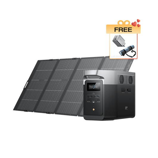 EcoFlow DELTA 2 Max Portable Power Station DELTA 2 Max + 400W Portable Solar Panel