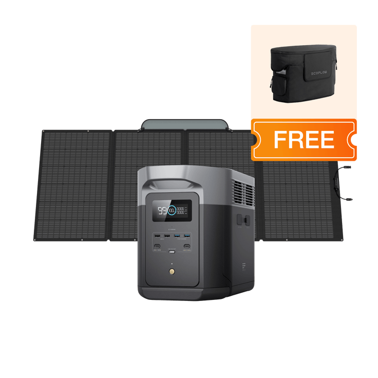 EcoFlow DELTA 2 Max Portable Power Station DELTA 2 Max + 400W Portable Solar Panel