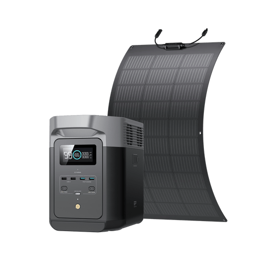EcoFlow DELTA 2 Portable Power Station DELTA 2 + 100W Flexible Solar Panel