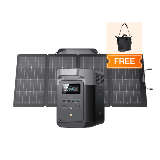 EcoFlow DELTA 2 Portable Power Station DELTA 2 + 220W Portable Solar Panel