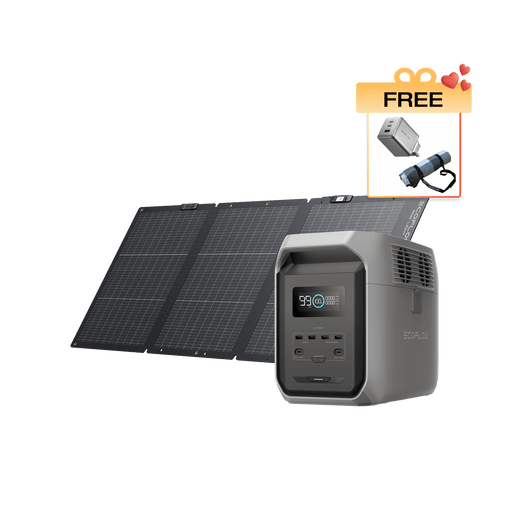 EcoFlow DELTA 3 1500 Portable Power Station DELTA 3 1500 + 160W Portable Solar Panel