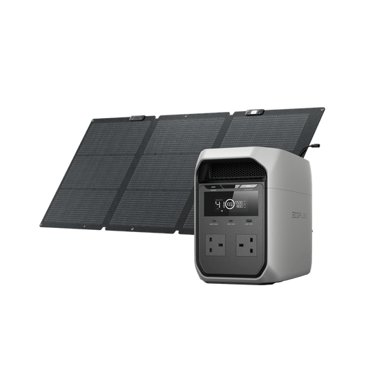 EcoFlow DELTA 3 Classic (1024Wh) Portable Power Station EcoFlow NextGen 160W Portable Solar Panel