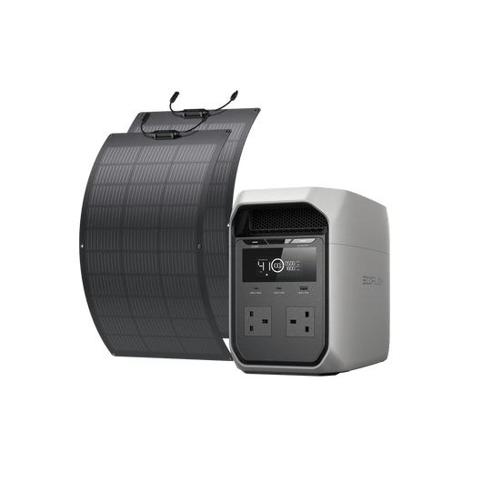 EcoFlow DELTA 3 Classic (1024Wh) Portable Power Station DELTA 3 Classic (1024Wh) + 100W Flexible Solar Panel*2