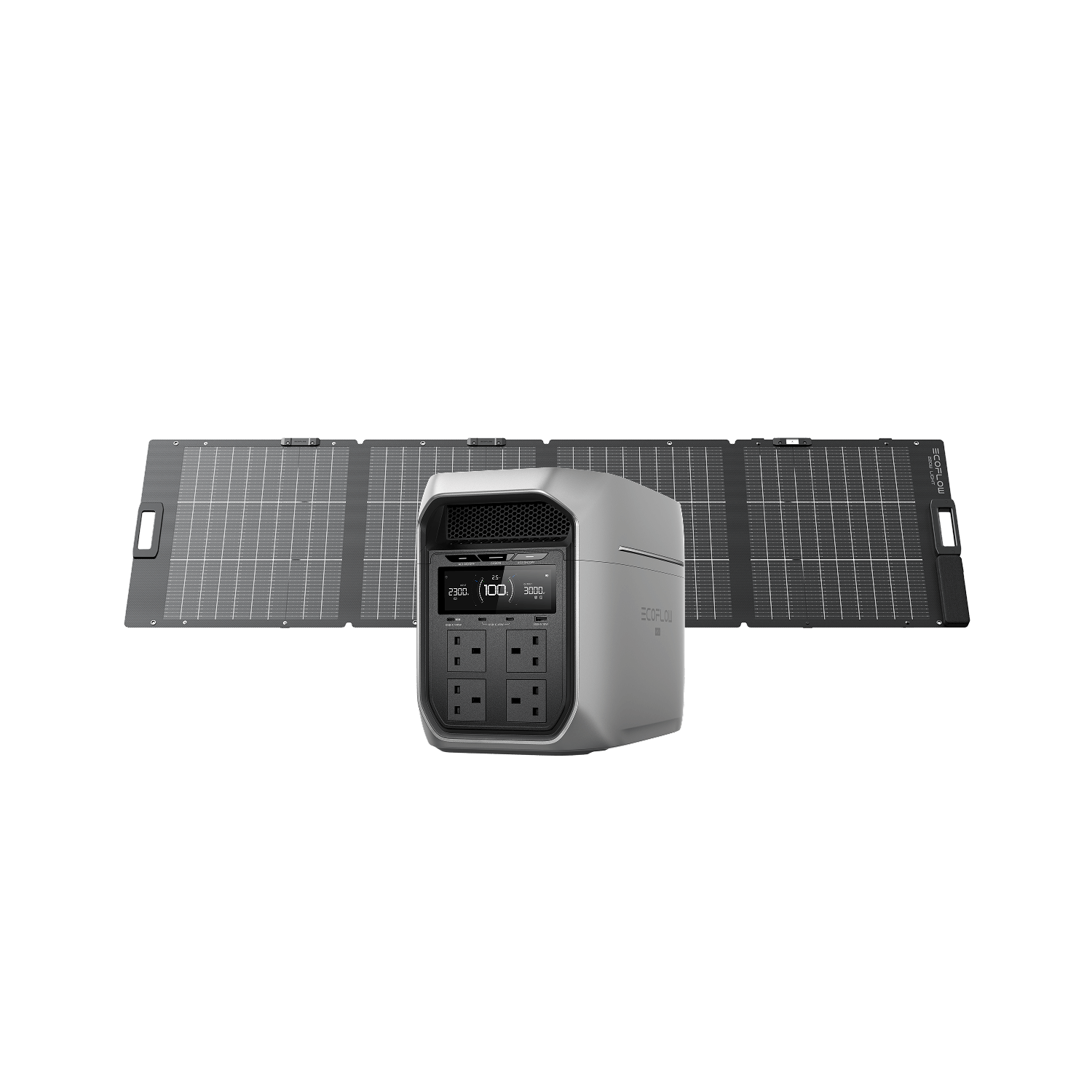 EcoFlow DELTA 3 Max Plus + 220W Bifacial Solar Panel