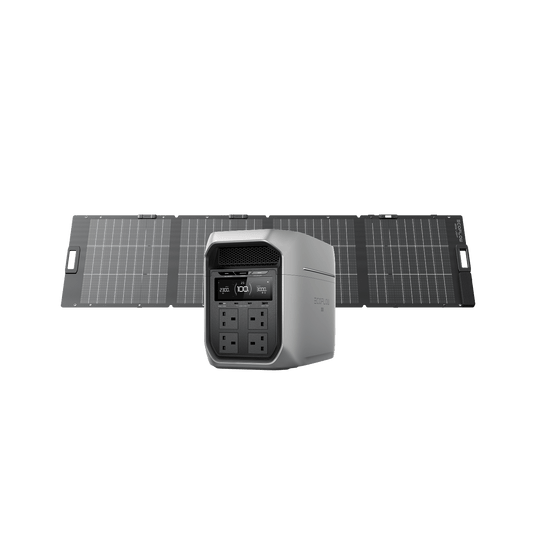 EcoFlow DELTA 3 Max Series (2048Wh) Portable Power Station DELTA 3 Max Plus (2048Wh) / NextGen 220W Bifacial Solar Panel