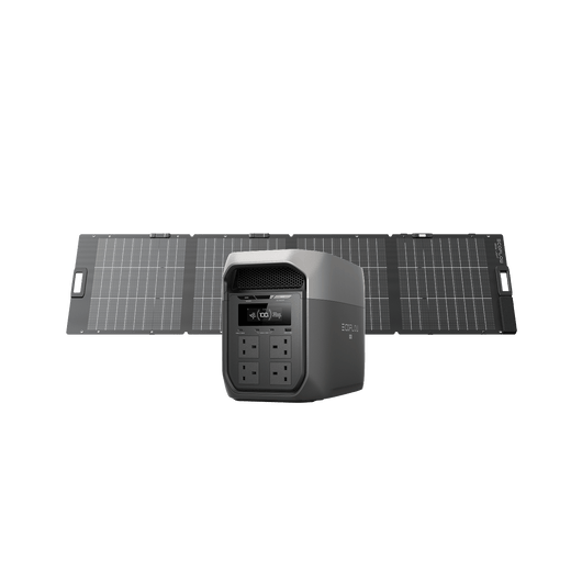 EcoFlow DELTA 3 Max Series (2048Wh) Portable Power Station DELTA 3 Max (2048Wh) / NextGen 220W Bifacial Solar Panel