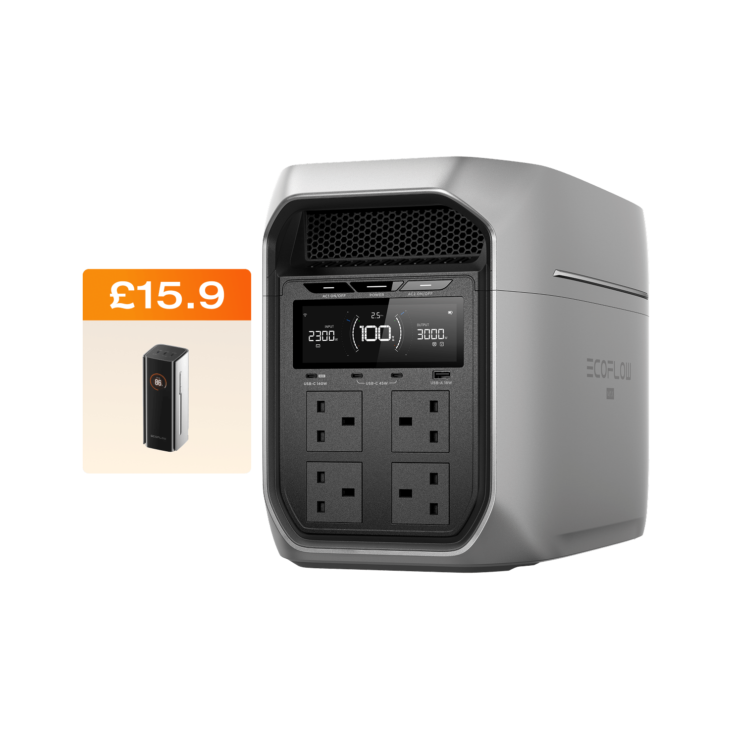 EcoFlow DELTA 3 Max Series (2048Wh) Portable Power Station DELTA 3 Max Plus (2048Wh) / RAPID Pro 20000mAh
