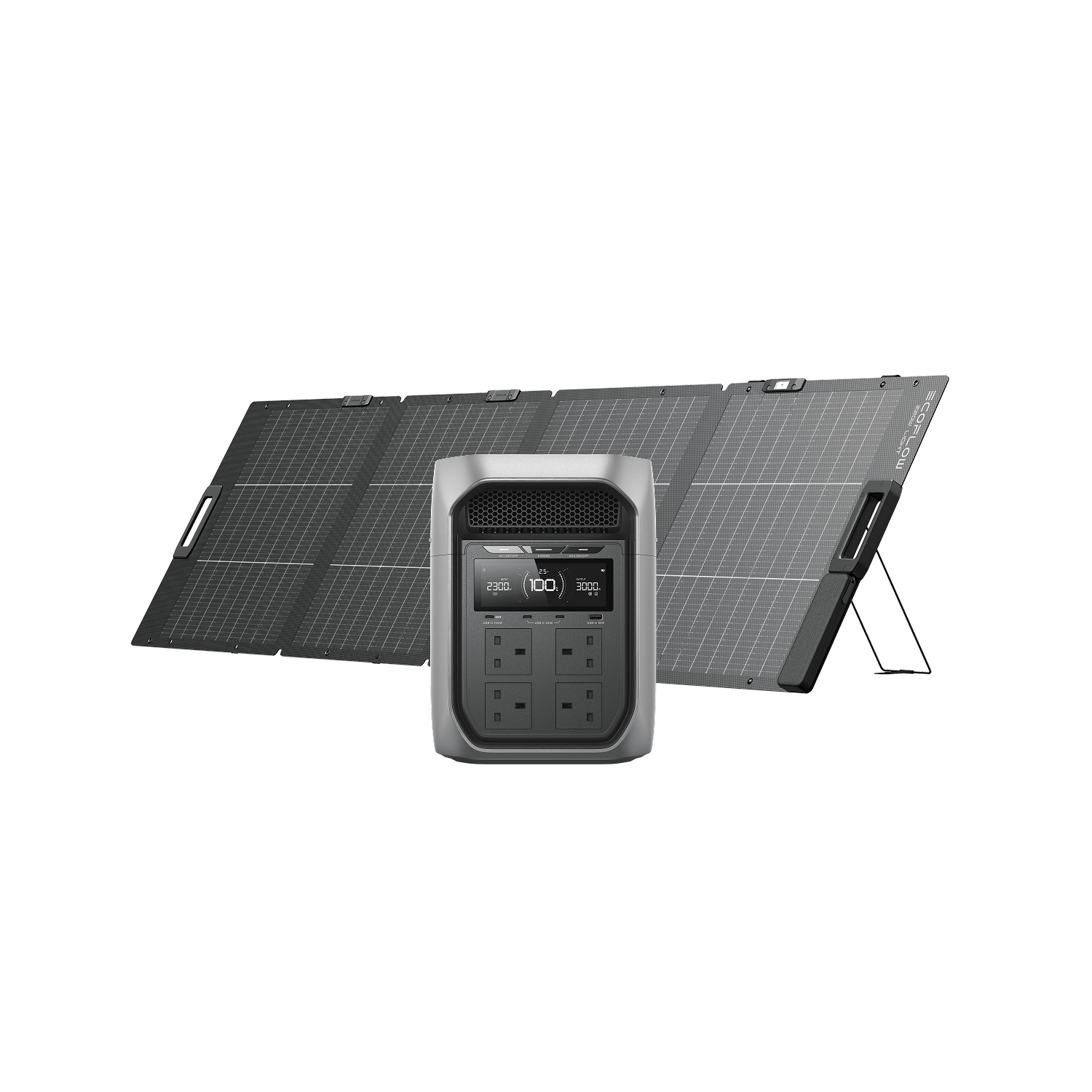 EcoFlow DELTA 3 Max Plus + 220W Bifacial Solar Panel