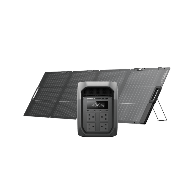 EcoFlow DELTA 3 Max Series (2048Wh) Portable Power Station DELTA 3 Max (2048Wh) / NextGen 220W Bifacial Solar Panel