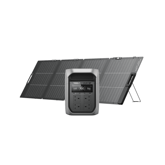 EcoFlow DELTA 3 Max Series Solar Generator (PV220W) DELTA 3 Max Plus / 1*220W Bifacial Portable Solar Panel