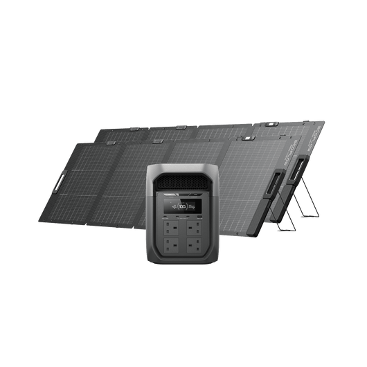 EcoFlow DELTA 3 Max Series Solar Generator (PV220W) DELTA 3 Max / 2*220W Bifacial Portable Solar Panel
