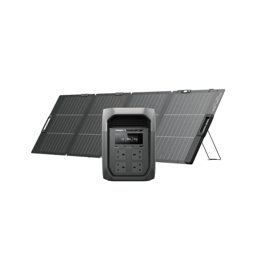 EcoFlow DELTA 3 Max Series Solar Generator (PV220W) DELTA 3 Max / 1*220W Bifacial Portable Solar Panel