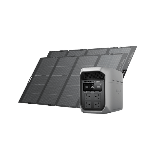 EcoFlow DELTA 3 Max Series Solar Generator (PV400W) DELTA 3 Max Plus / 2*400W Lightweight Portable Solar Panel