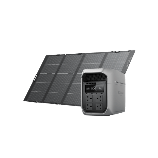 EcoFlow DELTA 3 Max Series Solar Generator (PV400W) DELTA 3 Max Plus / 1*400W Lightweight Portable Solar Panel