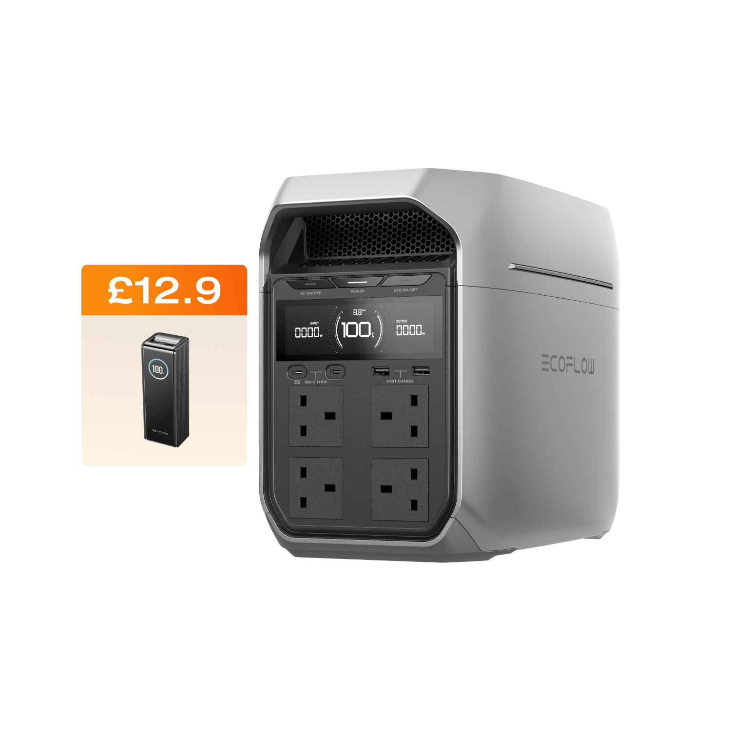 EcoFlow DELTA 3 Series Portable Power Station DELTA 3 Plus / RAPID 25000mAh