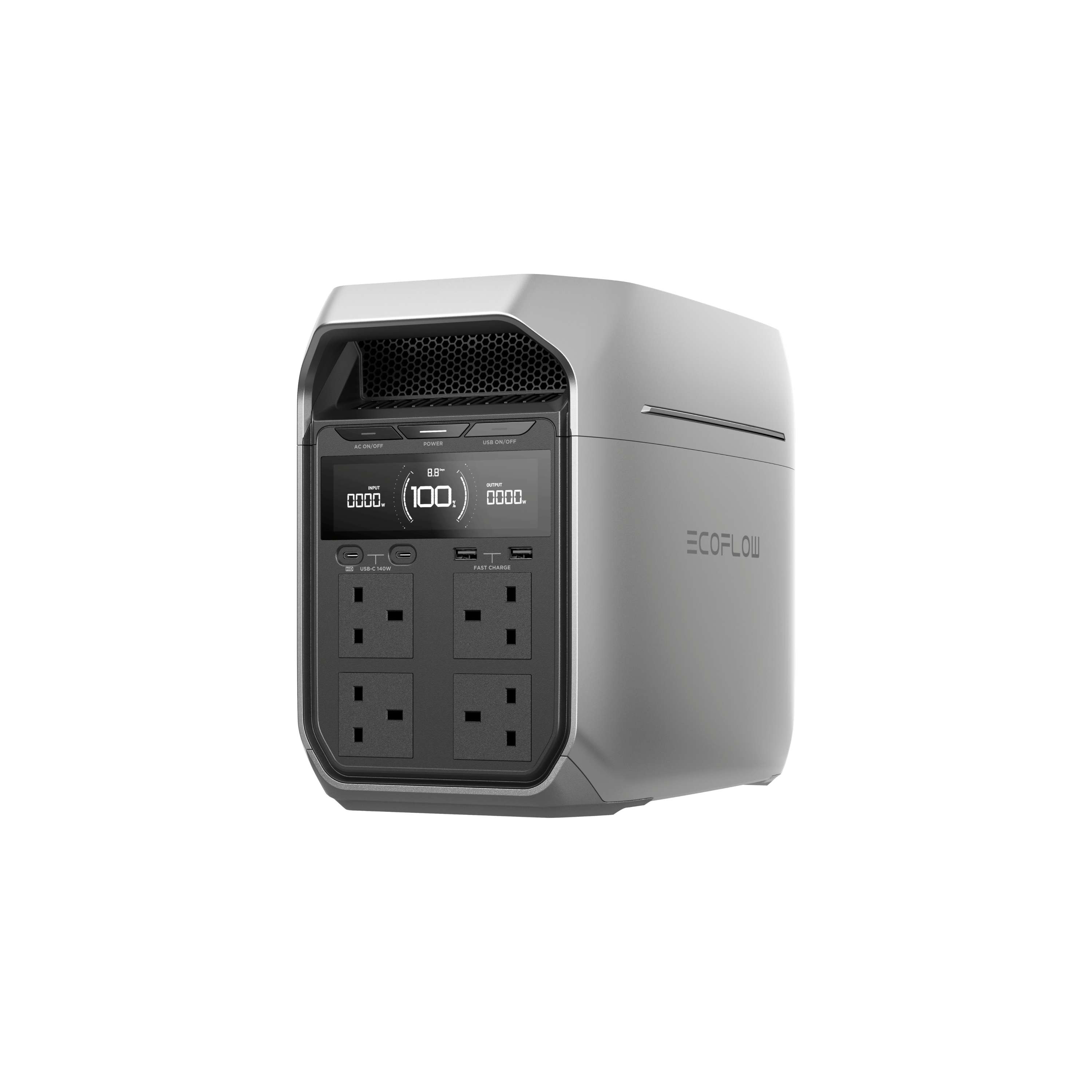 EcoFlow DELTA 3 Plus portable power station with 220W portable solar panel