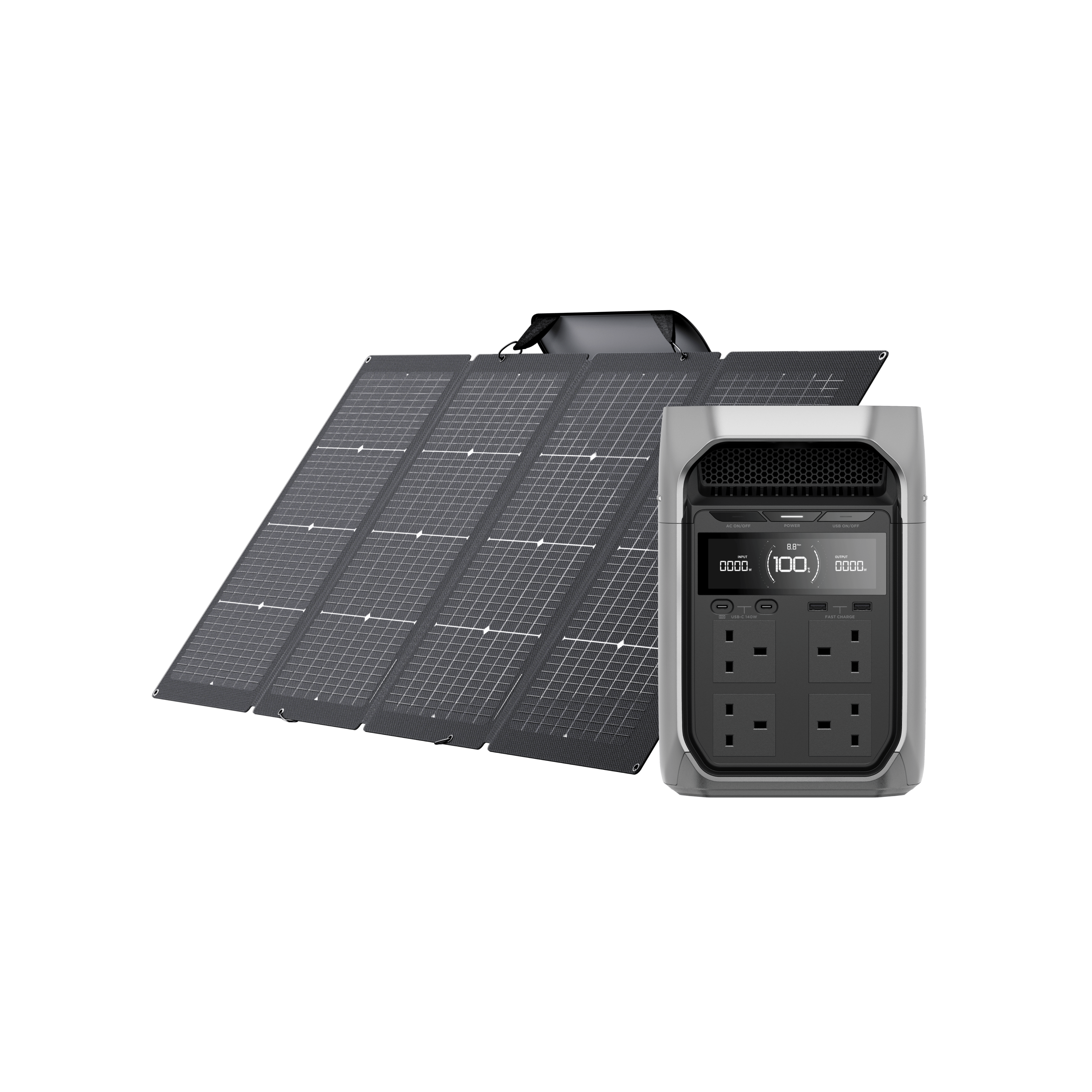 EcoFlow DELTA 3 Series Portable Power Station DELTA 3 Plus + Free RAPID Magnetic Power Bank 5000mAh / 220W Portable Solar Panel