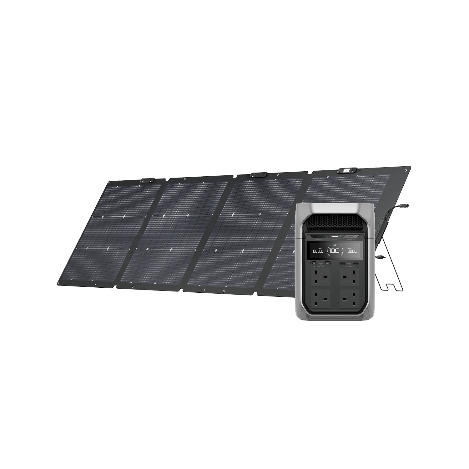 EcoFlow DELTA 3 Plus + 220W Bifacial Solar Panel