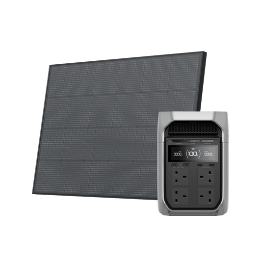 EcoFlow DELTA 3 Series Solar Generator (PV220W) DELTA 3 Plus / 1*175W Rigid Solar Panel