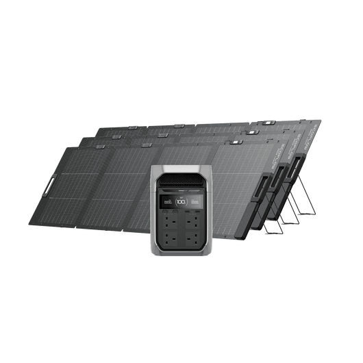 EcoFlow DELTA 3 Series Solar Generator (PV220W) DELTA 3 Plus / 3*220W Portable Solar Panel