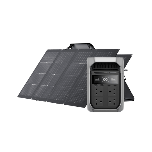 EcoFlow DELTA 3 Series Solar Generator (PV220W) DELTA 3 Plus / 2*220W Portable Solar Panel