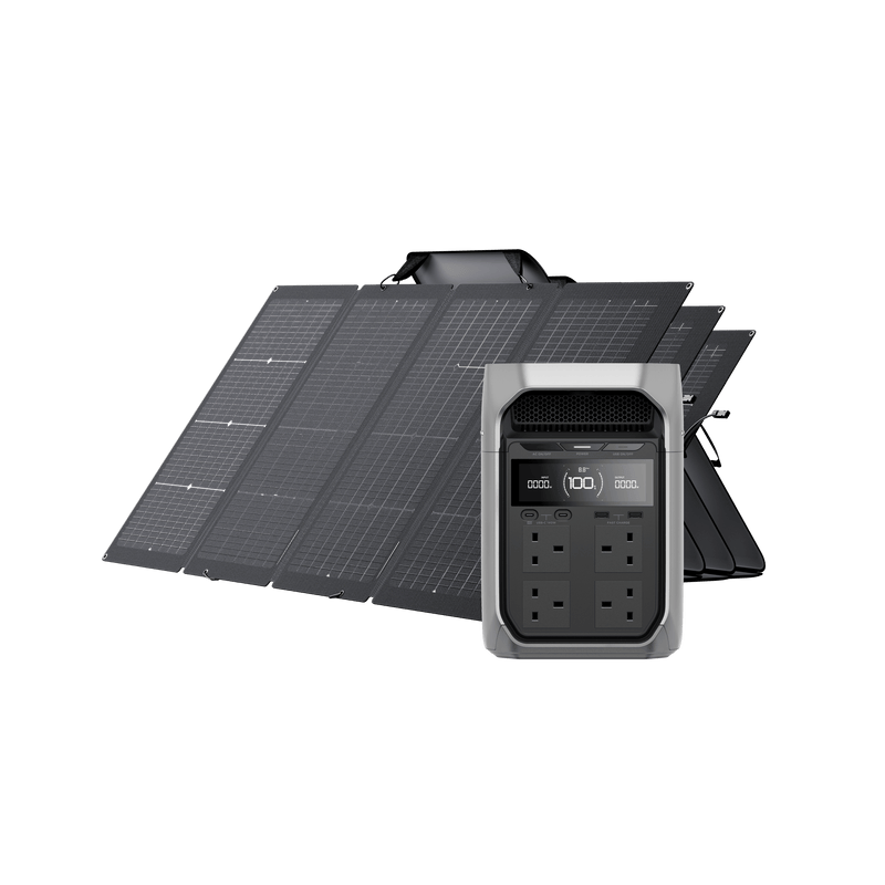 Load image into Gallery viewer, EcoFlow DELTA 3 Series Solar Generator (PV220W) DELTA 3 Plus / 3*220W Portable Solar Panel
