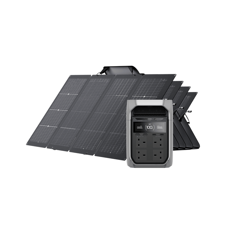 Load image into Gallery viewer, EcoFlow DELTA 3 Series Solar Generator (PV220W) DELTA 3 Plus / 4*220W Portable Solar Panel
