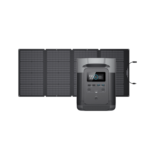 EcoFlow DELTA Portable Power Station DELTA + 160W Portable Solar Panel