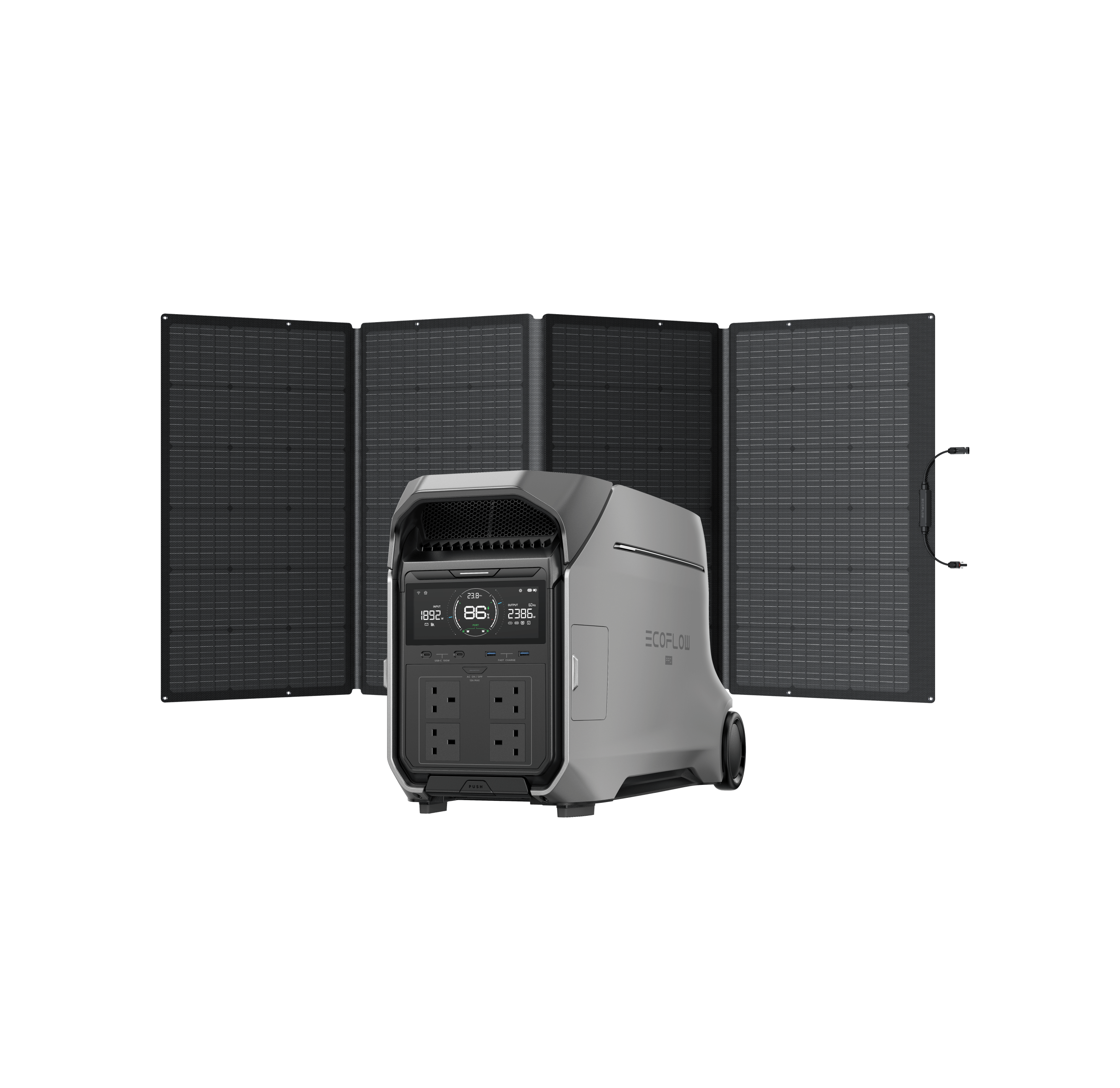 EcoFlow DELTA Pro 3 + 400W Portable Solar Panel