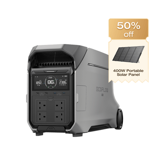 EcoFlow DELTA Pro 3 Portable Power Station DELTA Pro 3 + 400W Portable Solar Panel