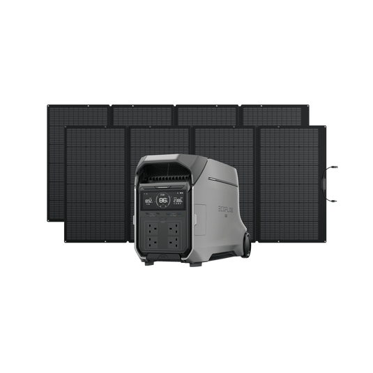 EcoFlow DELTA Pro 3 Solar Generator (PV400W) DELTA Pro 3 + 2 × 400W Portable Solar Panel