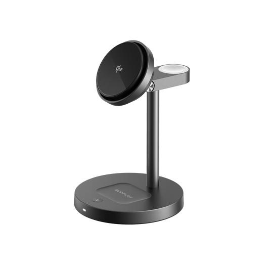 EcoFlow RAPID Mag Qi2 Wireless Charging Stand (3-in-1) Midnight Black