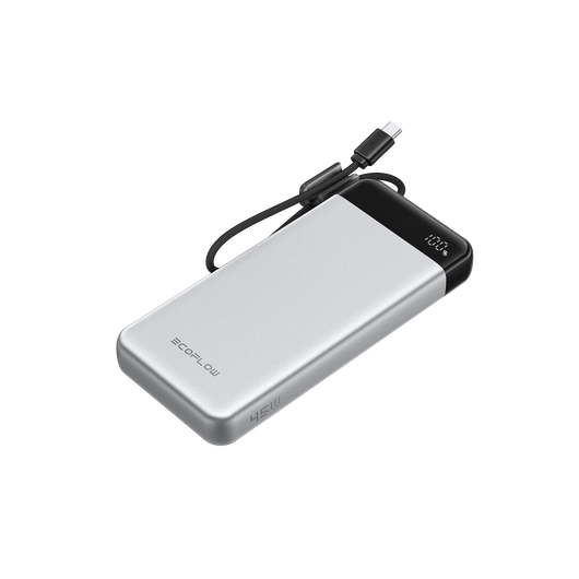 EcoFlow RAPID Power Bank (20K, 45W, Built-in Cable) Pearl White